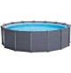 Piscina fuoriterra Intex 26384 rotonda Graphite Gray Panel 478 x 124 cm